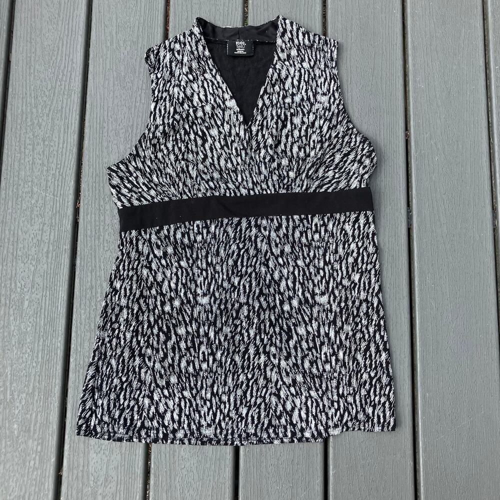 Black silver sparkly surplice tank top with tie back, Y2K whimsigoth fairycore